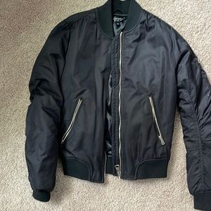 Topshop black bomber, size 4 great condition.